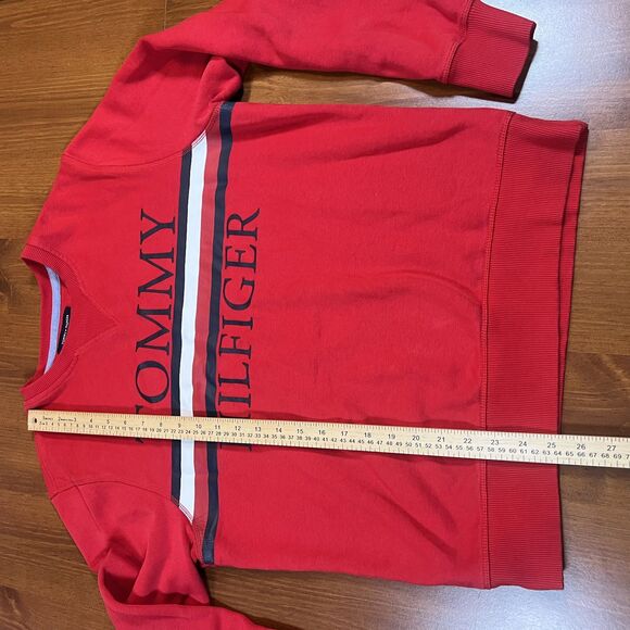 Tommy Hilfiger Sweater Mens Medium Crewneck Pullover‎ Stripe Classic 78J4215 - Picture 6 of 14